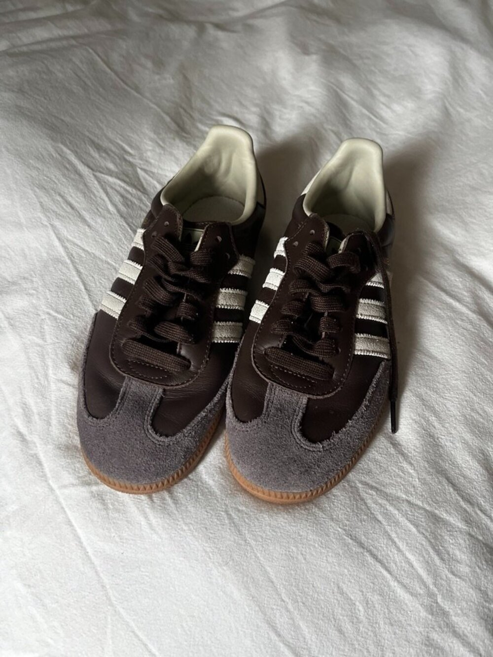 Brown Adidas Sambas - Men's size 7/Women's size 9